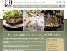 Tablet Screenshot of duetcatering.com